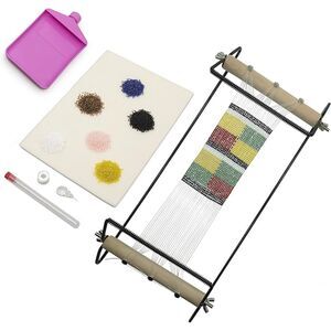 GLOCHYRA Wide Bead Loom Kit - Wide Metal Bead Loom Complete Tool kit
